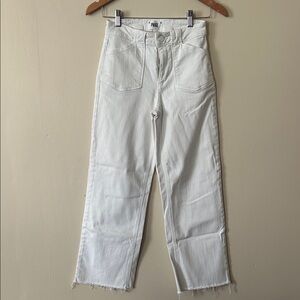 PAIGE High Rise White Women Jeans